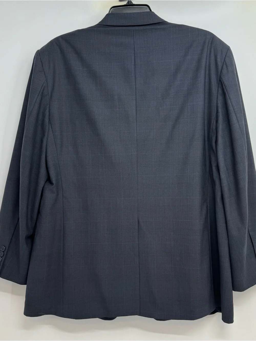Brooks Brothers 346 Stretch Men's 48 Reg Blue Plaid Blazer Wool Blend